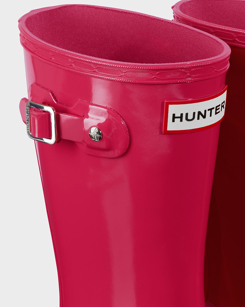 Hunter Gummistøvler Rosa - Barn Original Big Gloss - Norge JVPFZD-260